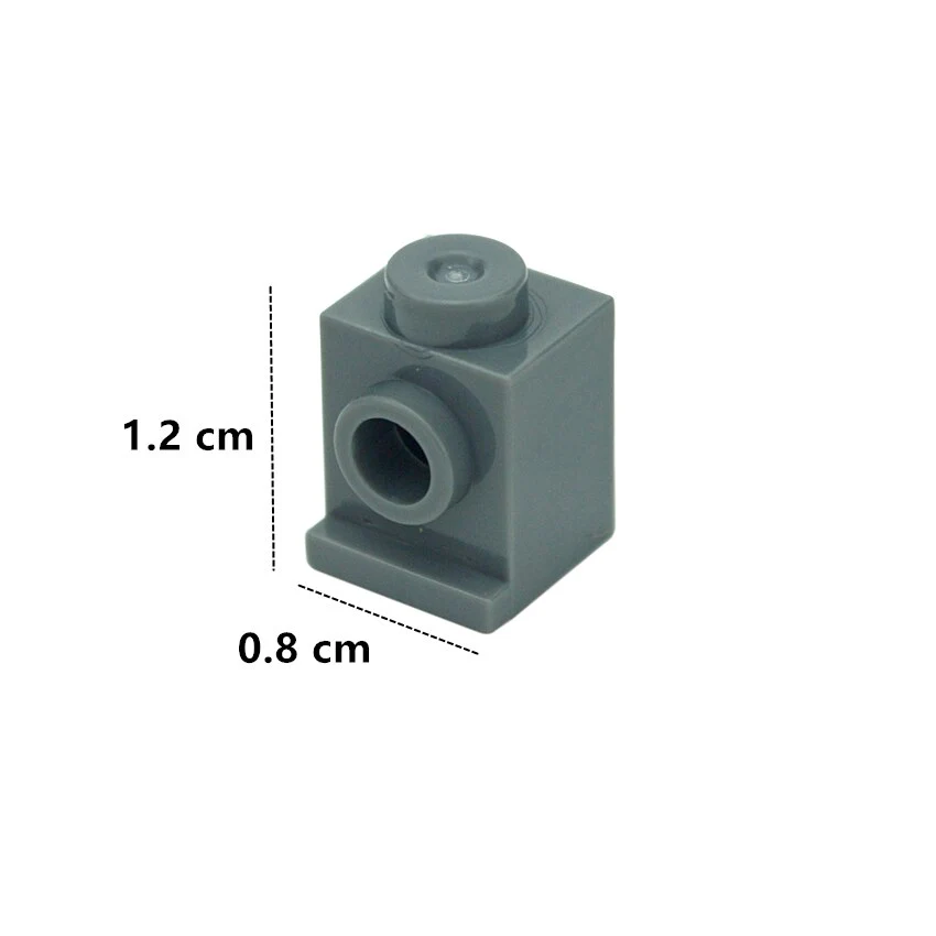 50pcs 1x1 one-side shortened bump brick with adapter 4070 - Image 4