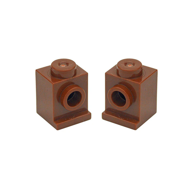 50pcs 1x1 one-side shortened bump brick with adapter 4070 - Image 6
