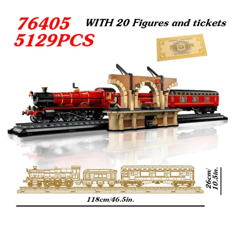 5129PCS 87020 Hogwarts Express Compatible 76405 - Image 6