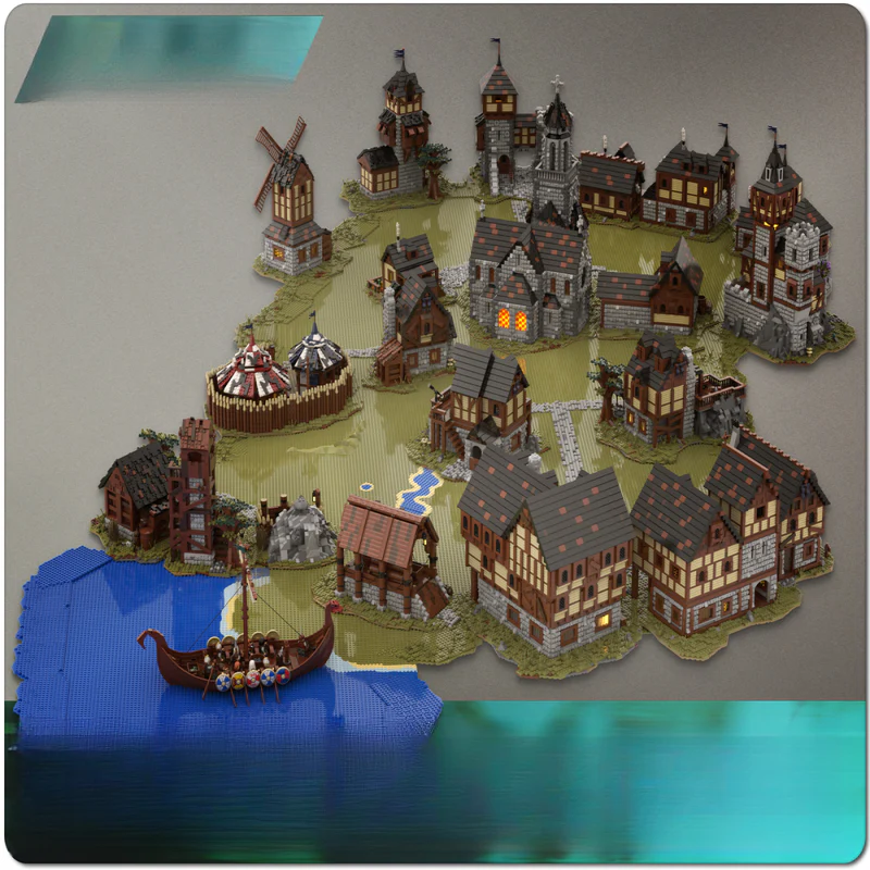 51593pcs MOC-115645 ULTIMATE MEDIEVAL VILLAGE BUNDLE - Image 2