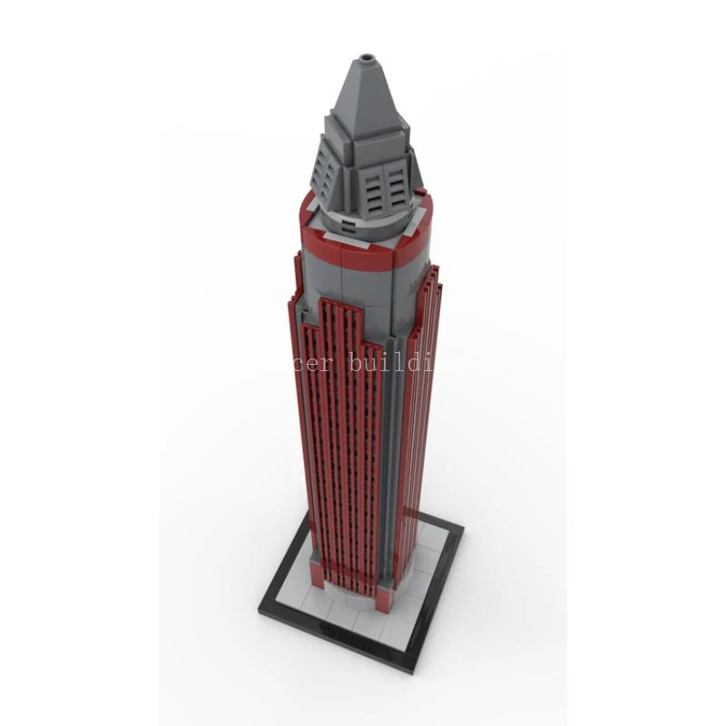 522pcs MOC-149040 Messeturm (Messe Tower) 1:800 - Image 2
