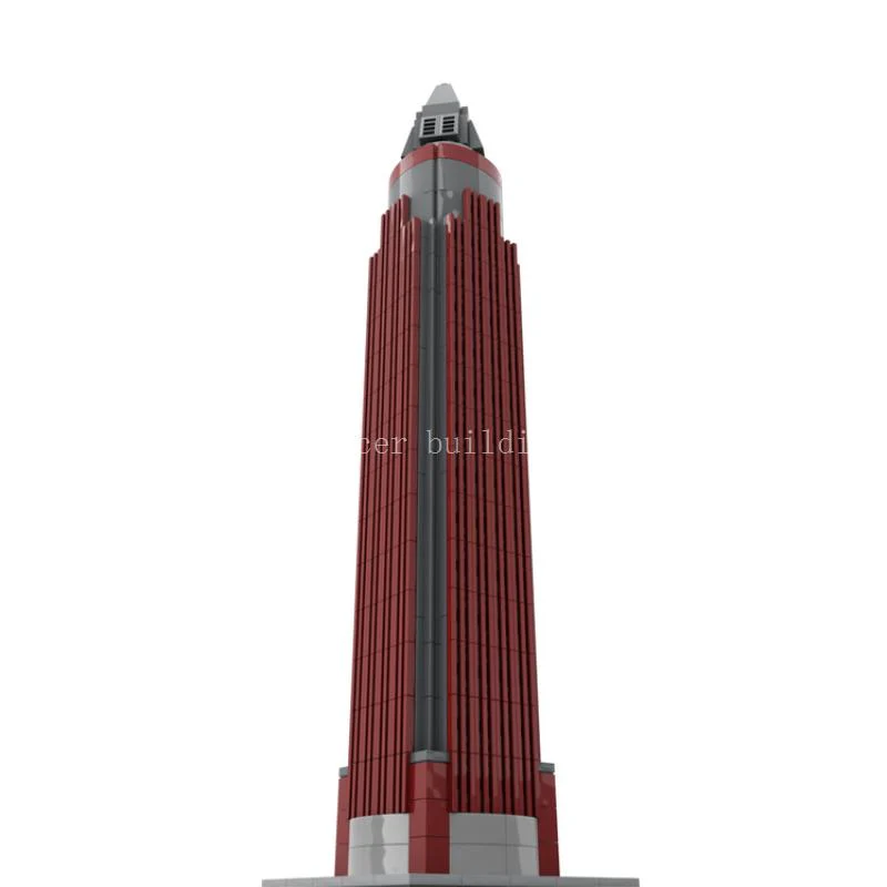 522pcs MOC-149040 Messeturm (Messe Tower) 1:800 - Image 3