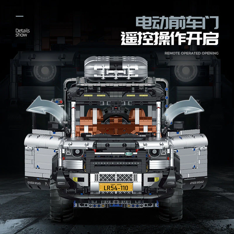 5268pcs GULY 10620 Land Rover Defender 1：8  (Electroplating Limited Edition) - Image 4