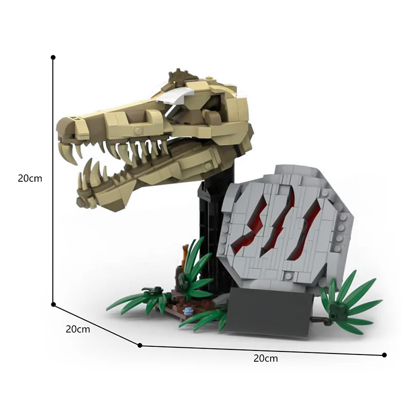 537PCS MOC-186989；Jurassic World、Jurassic Park(Dinosaur Fossils: T. rex Skull、76964) - Image 3