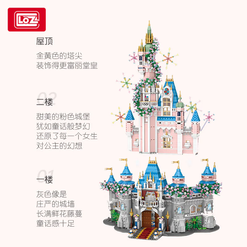 5427PCS loz1051 Fantasy Castle(MINI BRICKS) MINI Bricks - Image 3