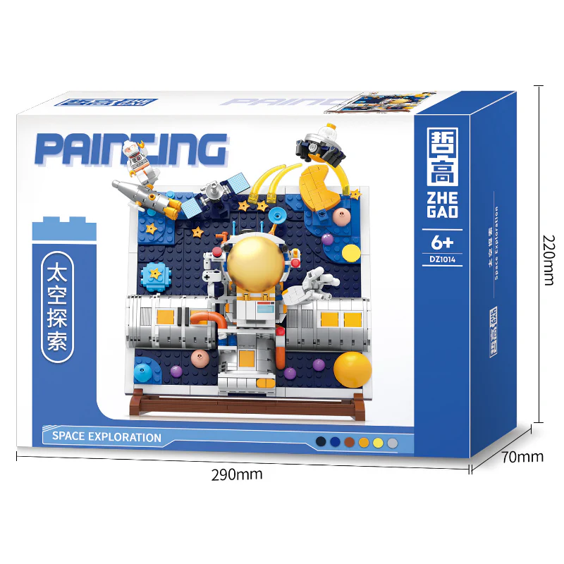 542PCS ZHEGAO DZ1014 Space Exploration Painting - Image 4