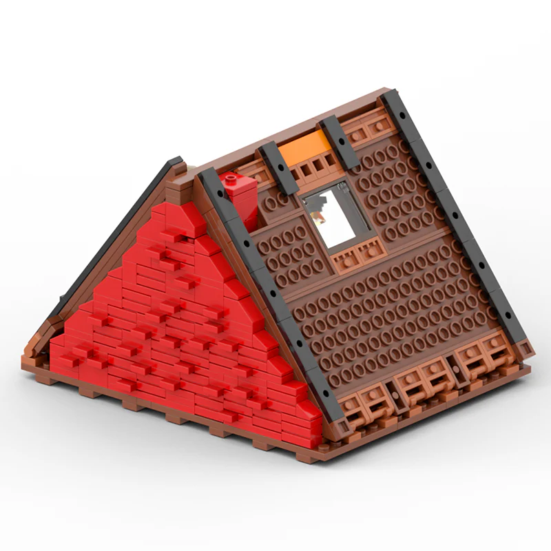 544PCS MOC lego cabin、lego a frame cabin、The Attic - Image 6