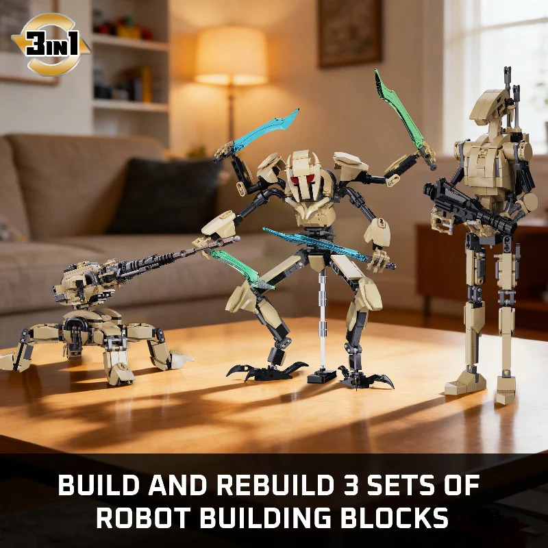 547pcs MiYoo 33112 3-in-1 Mecha General Robot - Image 2
