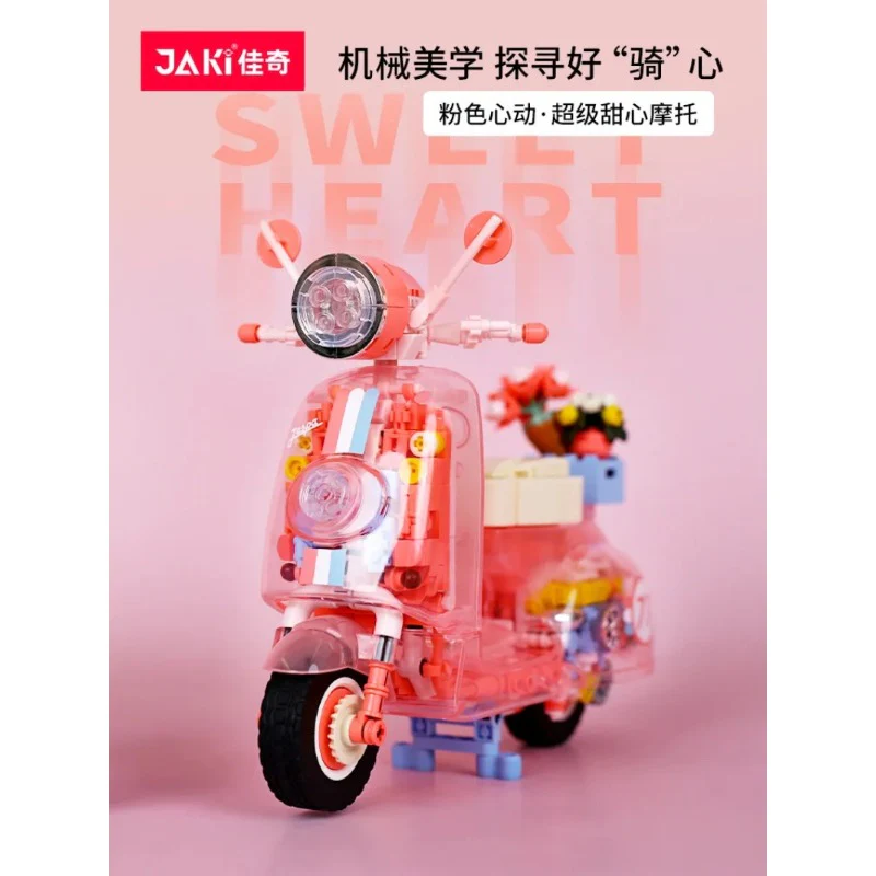 552 pcs JK8325 Super sweetheart motorcycle transparent version - Image 3