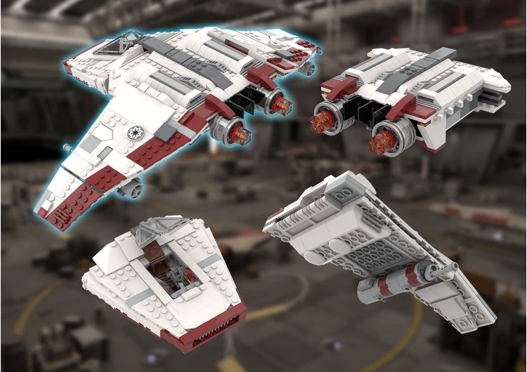 555PCS MOC-77452 V-Wing Airspeeder (SW Legends/Rogue Squadron) - Image 3