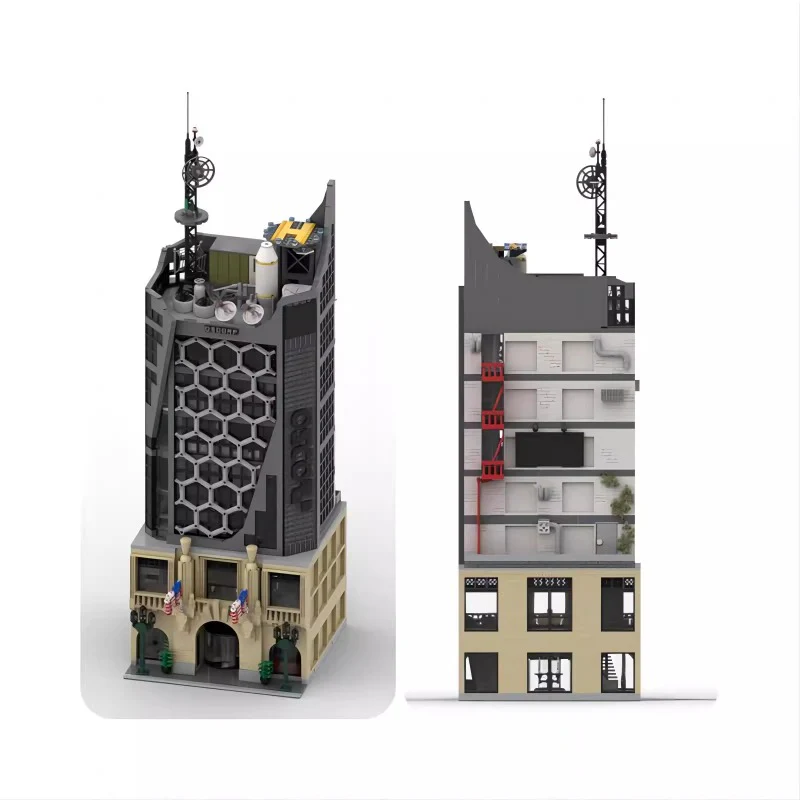 5595PCS MOC-146947 Amazing Spider-Man Oscorp Tower - Image 3