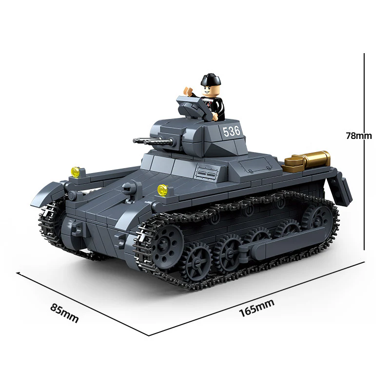 565 pcs QUANGUAN 100274 Panzer 1 Type A - Image 2