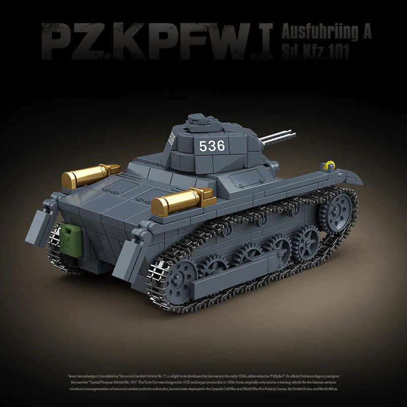 565 pcs QUANGUAN 100274 Panzer 1 Type A - Image 5