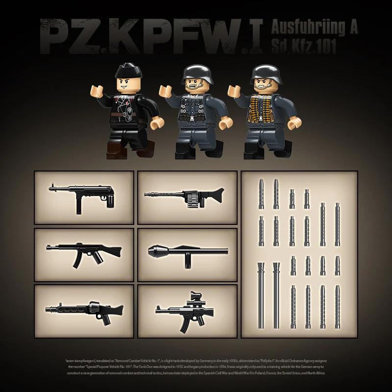565 pcs QUANGUAN 100274 Panzer 1 Type A - Image 9