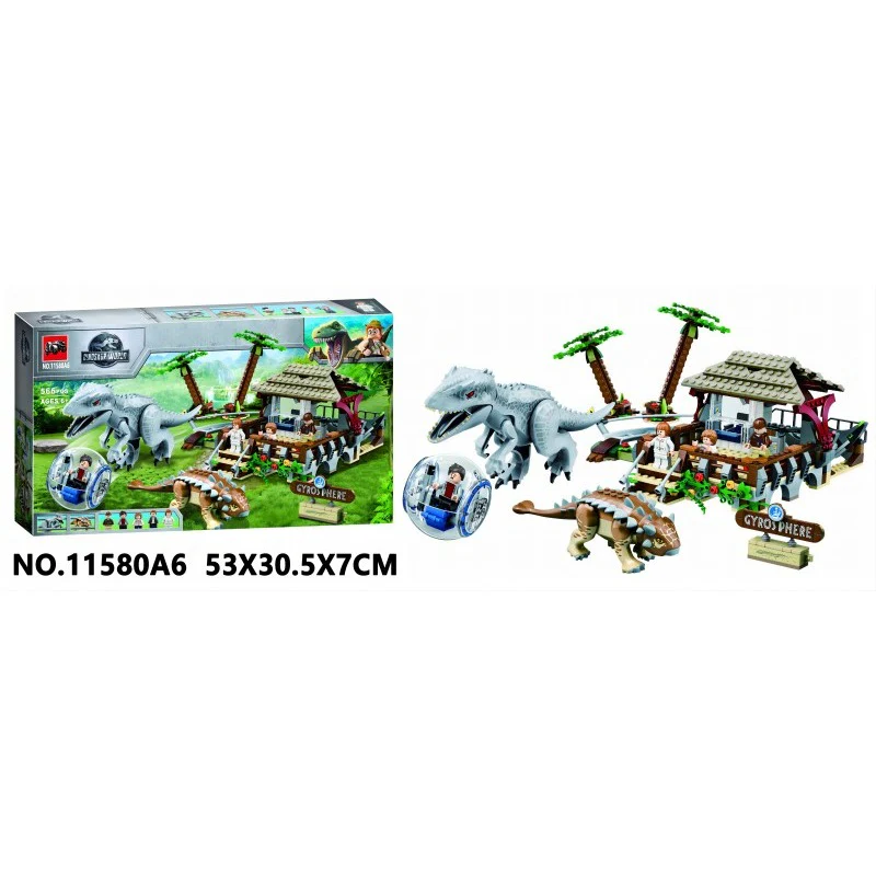 566pcs 11580 Indominous Rex vs. Ankylosaurus - Image 2