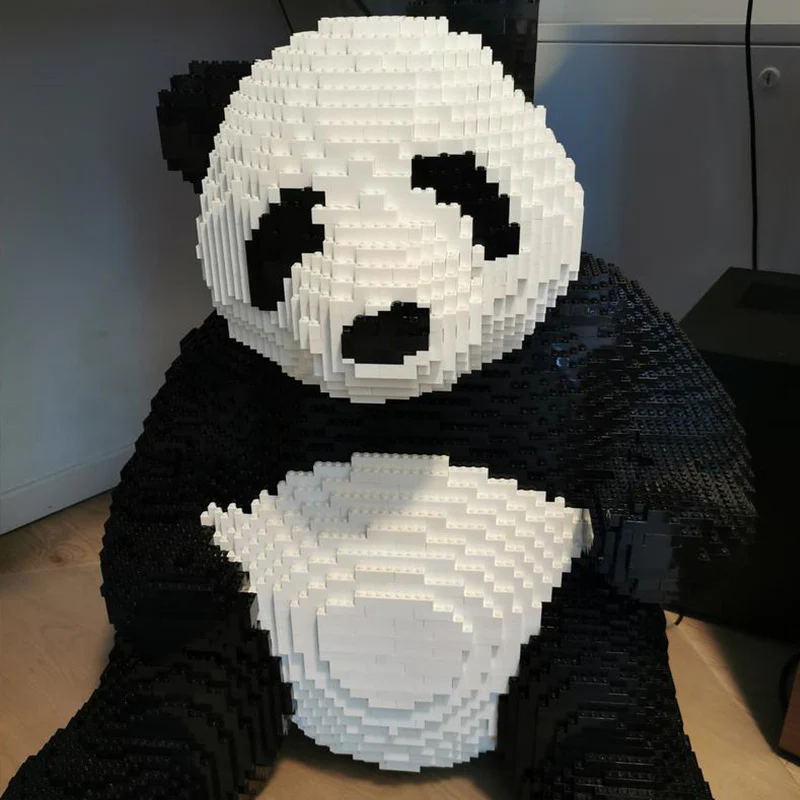 5749pcs MOC panda sculpture 76750 - Image 3