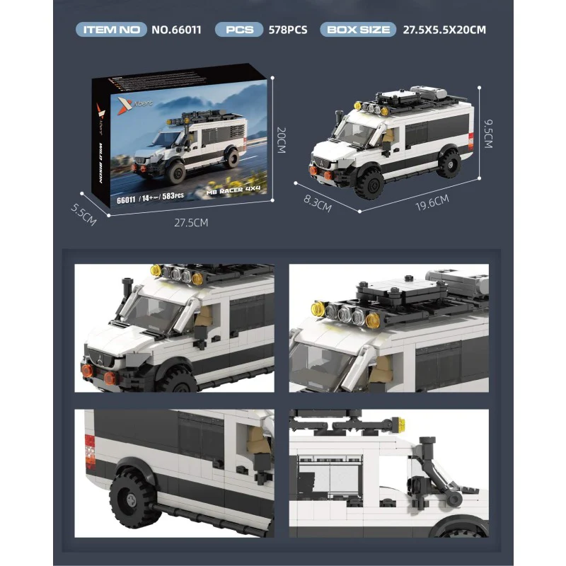 578pcs JIESTAR 66011 MB Racer 4X4 - Image 4