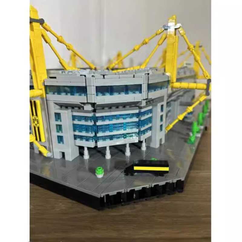 5844PCS MOC-177065 Dortmund Westfalenstadion 1:500 - Image 3