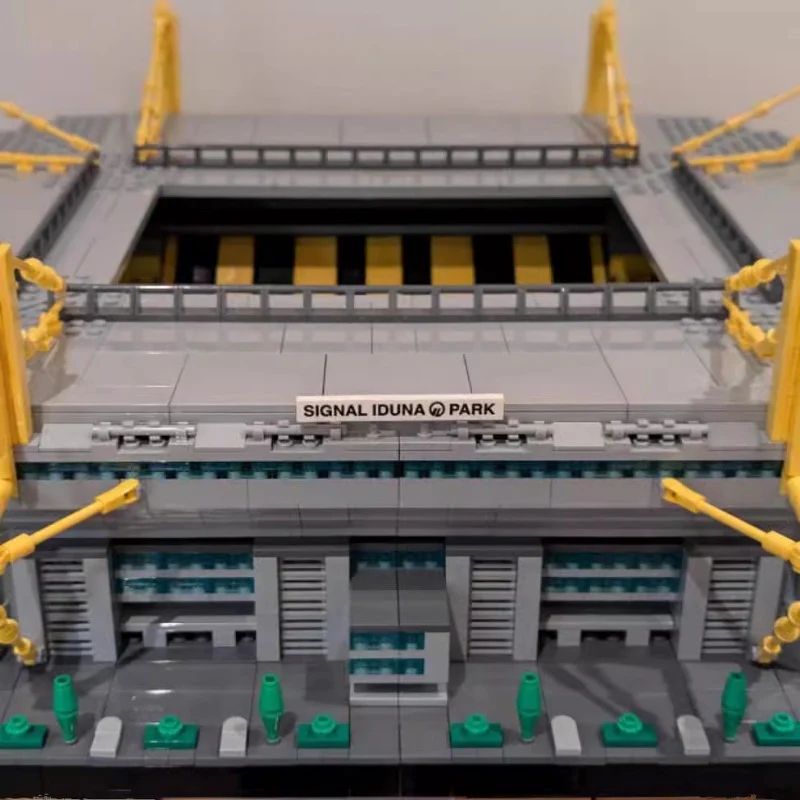 5844PCS MOC-177065 Dortmund Westfalenstadion 1:500 - Image 4