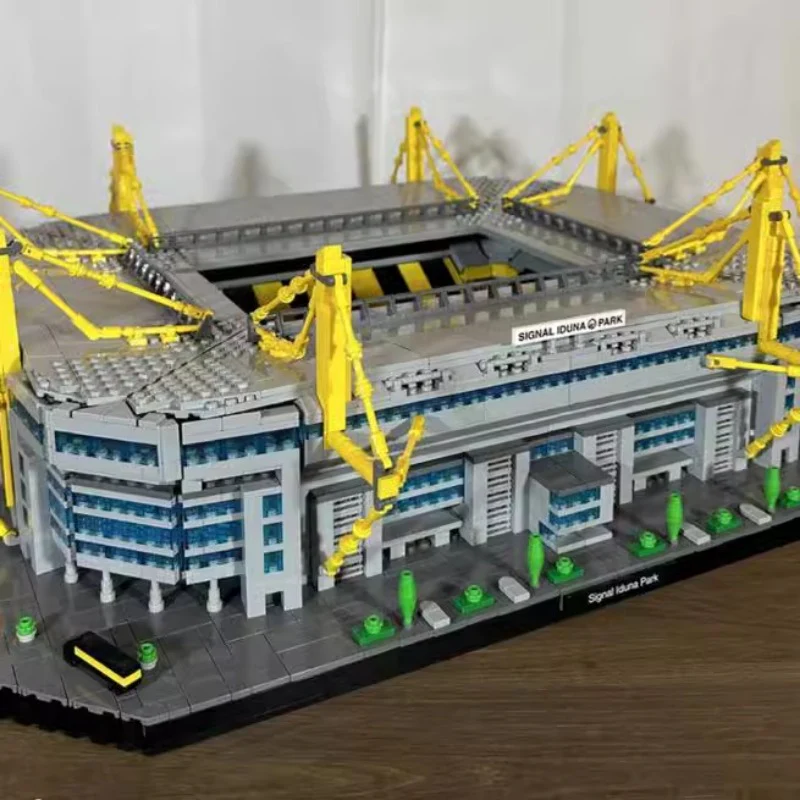 5844PCS MOC-177065 Dortmund Westfalenstadion 1:500 - Image 5