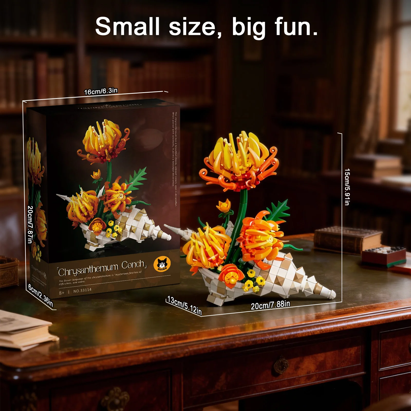585pcs MiYoo 33114 Chrysanthemum Conch - Image 4