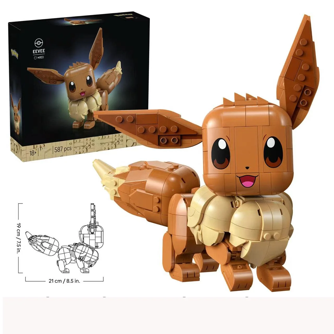 587pcs Mystic Fox Creature Eevee - Image 7