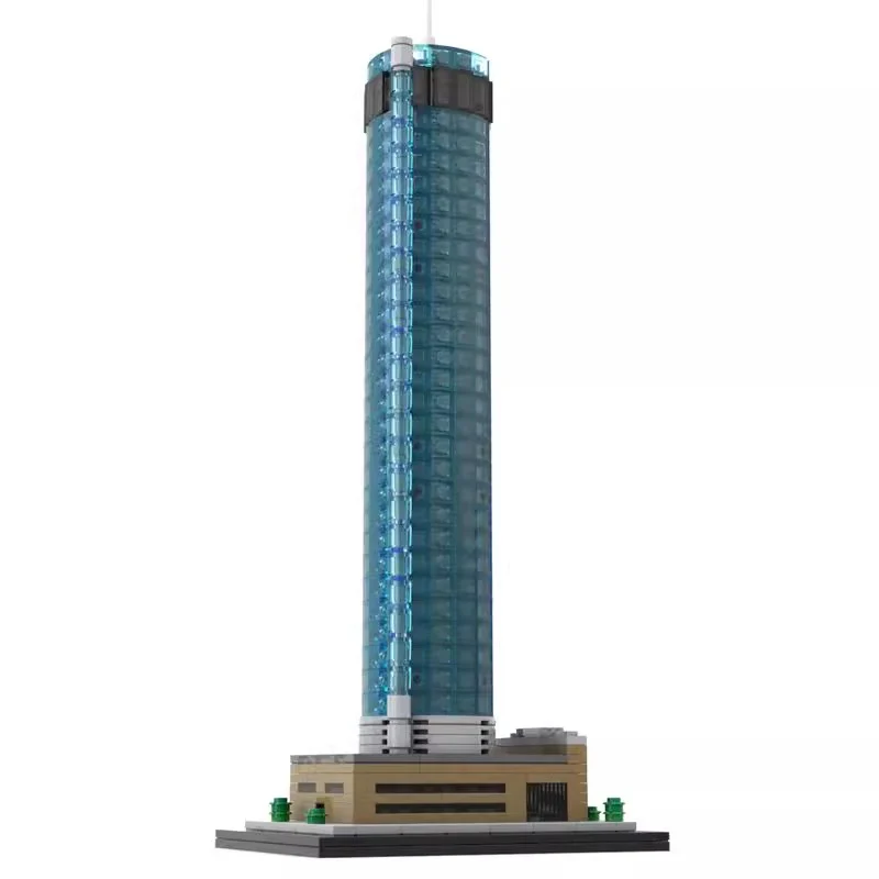 588pcs MOC-200883 Westin Peachtree Plaza 1:800 - Image 2