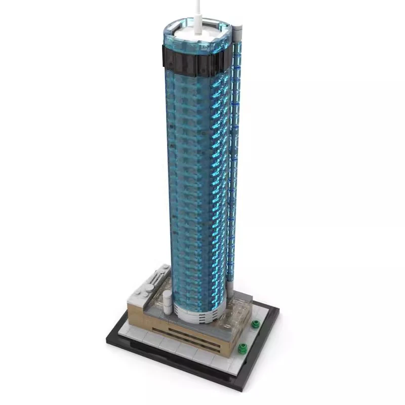 588pcs MOC-200883 Westin Peachtree Plaza 1:800 - Image 3