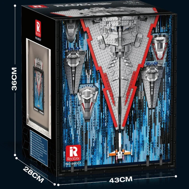 5964pcs Reobrix 99007 Star Wars Art Drawings - Image 9