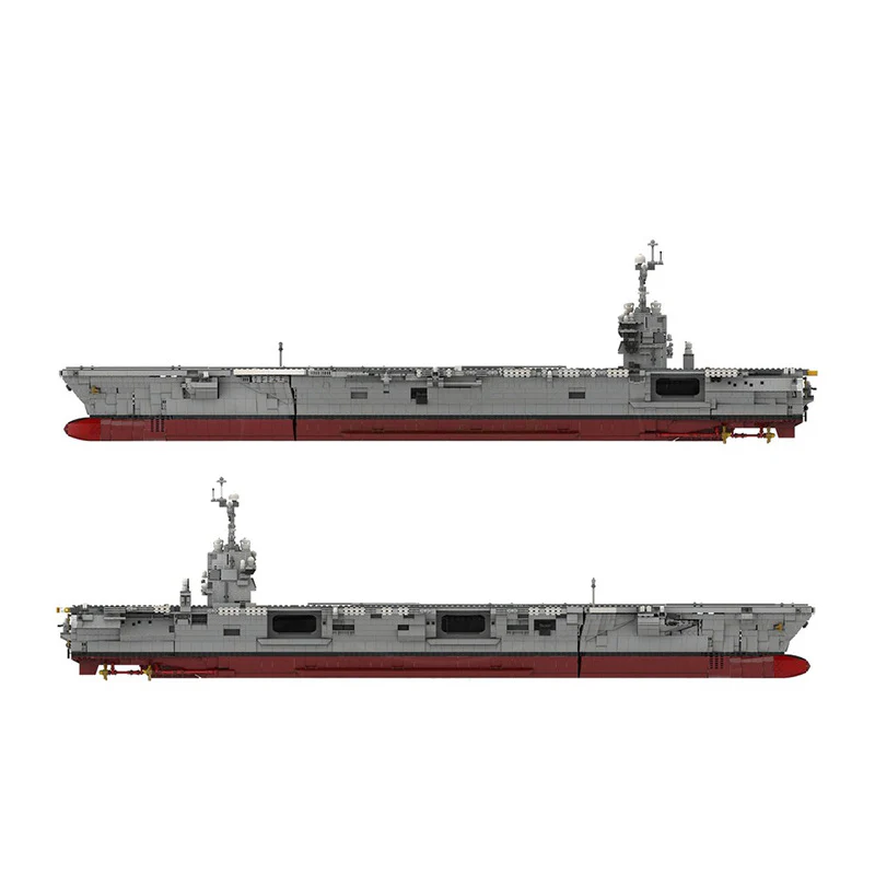5971pcs MOC-192566 CVN-78 Gerald R. Ford | Aircraft Carrier - 1:300 Scale - Image 2