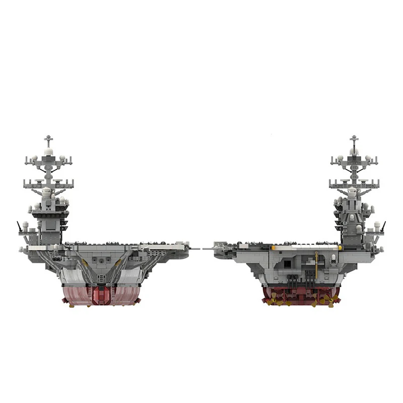 5971pcs MOC-192566 CVN-78 Gerald R. Ford | Aircraft Carrier - 1:300 Scale - Image 3