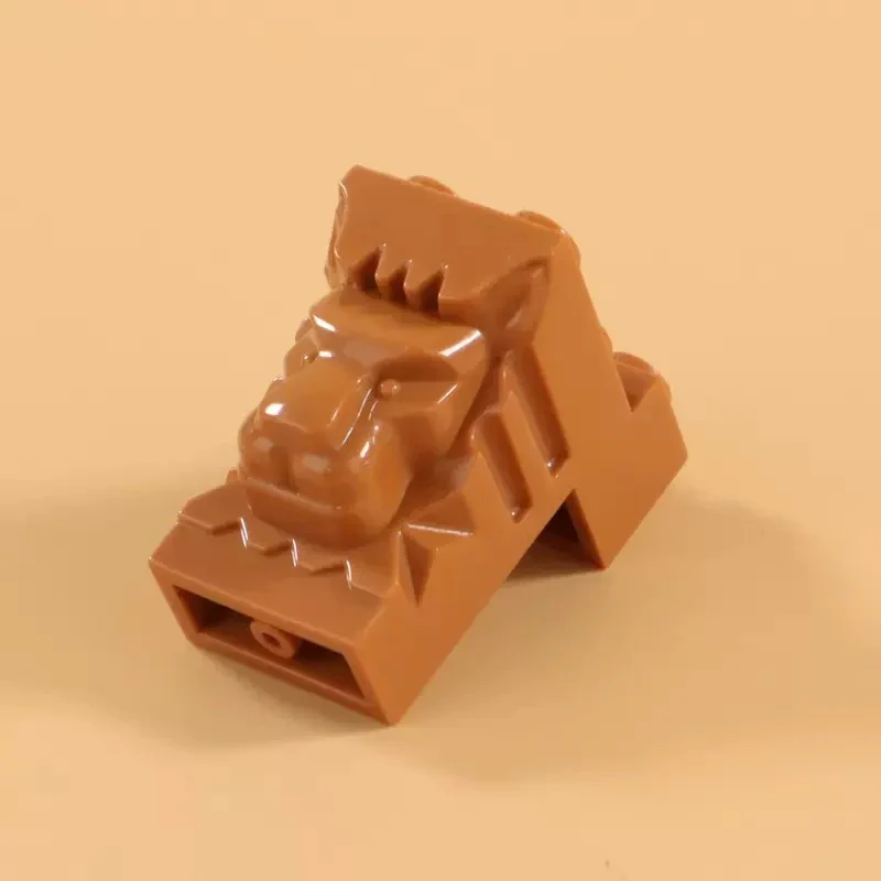 5pcs  30274 Brick, Modified 2 x 3 x 3 with Cutout and Lion Head - 6 Hollow Studs - Image 2