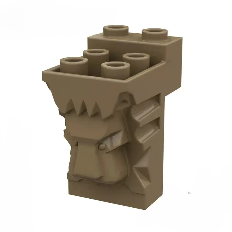 5pcs  30274 Brick, Modified 2 x 3 x 3 with Cutout and Lion Head - 6 Hollow Studs - Image 4