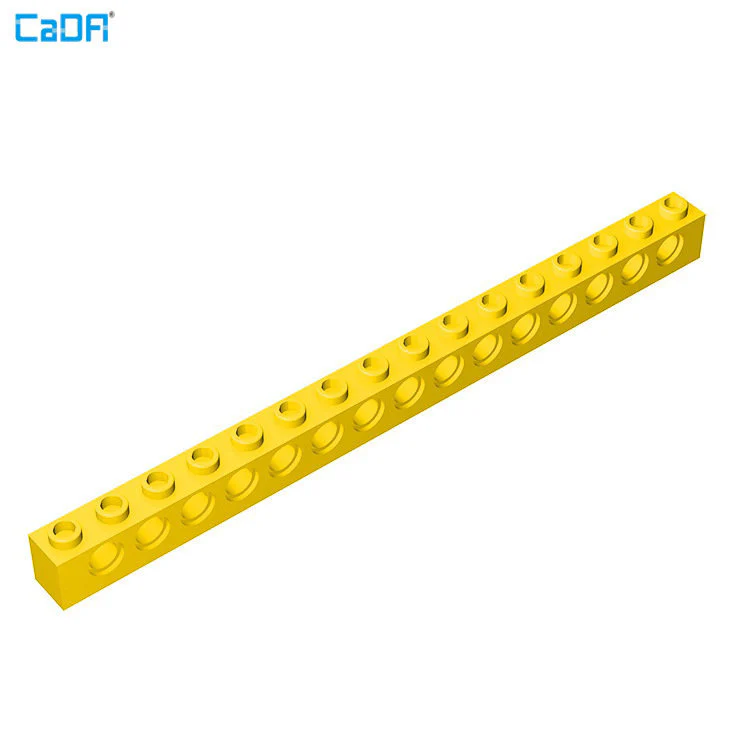 5pcs 3703 Brick 1x16 with Holes - Image 2