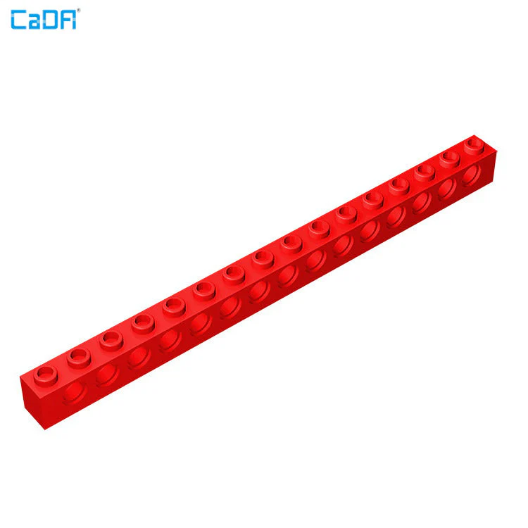 5pcs 3703 Brick 1x16 with Holes - Image 4