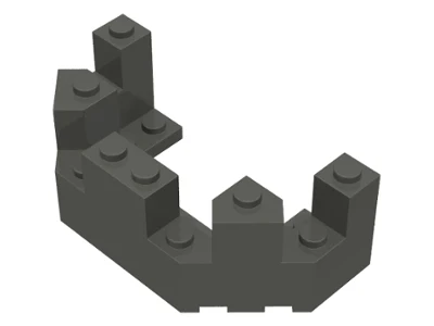 5pcs 6066 Castle Wall Brick City Wall Tower 4x8x2 - Image 4