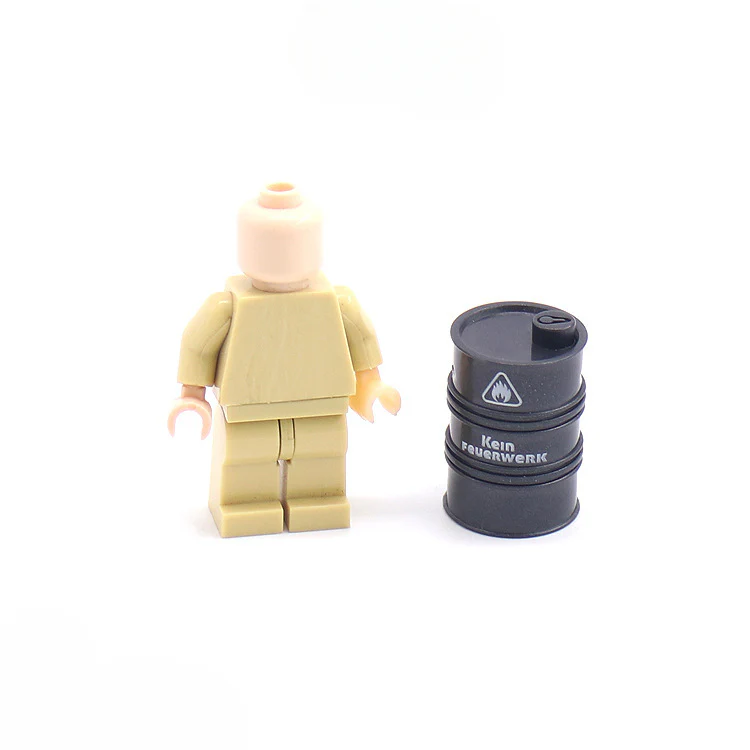 5pcs military pad printing oil barrel minifigure accessories - Image 2