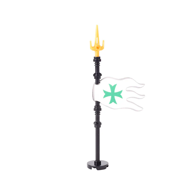 5pcs-MOC Medieval Military Knight Soldier Flag Castle - Image 13