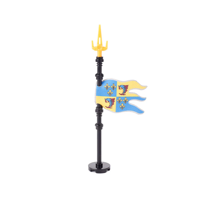 5pcs-MOC Medieval Military Knight Soldier Flag Castle - Image 23
