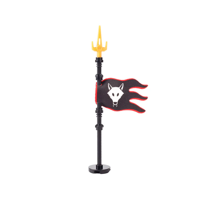 5pcs-MOC Medieval Military Knight Soldier Flag Castle - Image 5