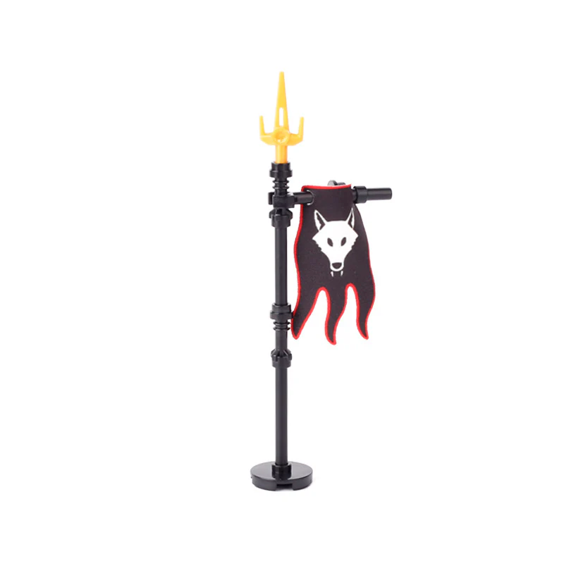 5pcs-MOC Medieval Military Knight Soldier Flag Castle - Image 6