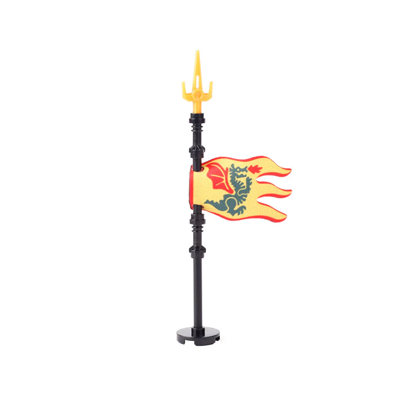 5pcs-MOC Medieval Military Knight Soldier Flag Castle - Image 9