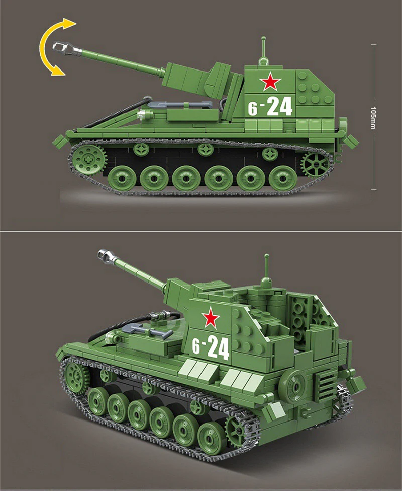 601PCS QUANGUAN 100085 SU-76M - Image 3
