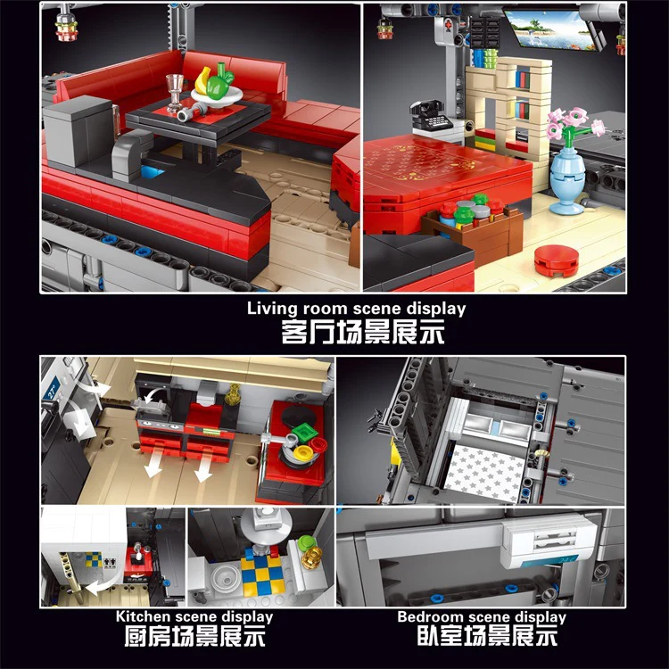 6068pcs T4009 Amodiro Motorhome Remote Control Electric - Image 4