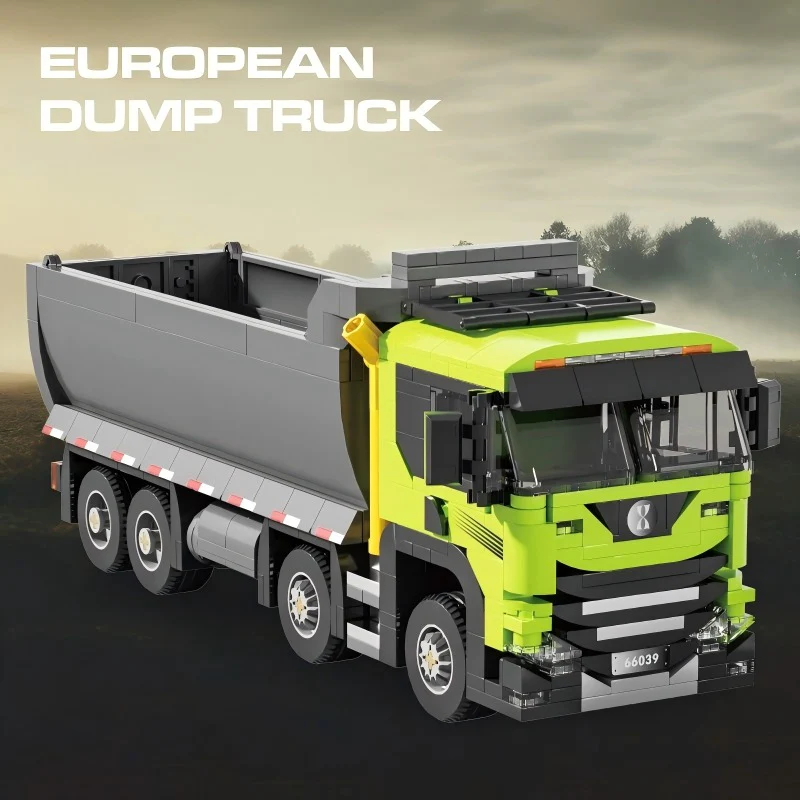 614pcs JIESTAR 66039 European Dump Truck - Image 2