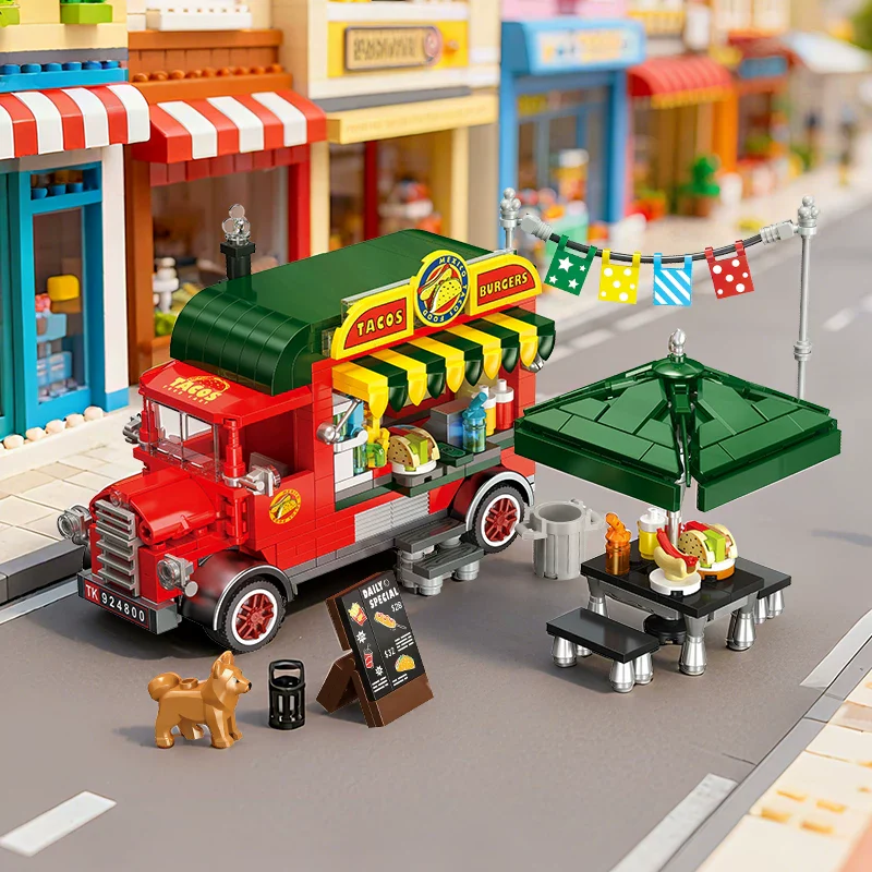 615pcs JIESTAR JJ9248 Mexican Taco Food Truck - Image 2