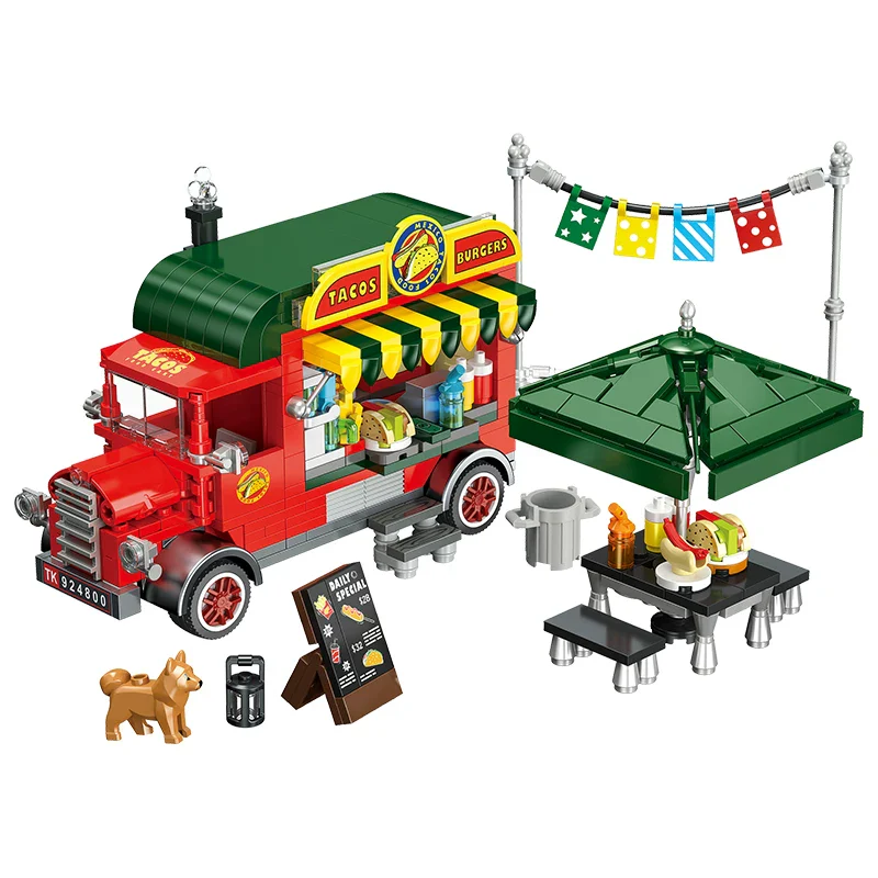 615pcs JIESTAR JJ9248 Mexican Taco Food Truck - Image 6