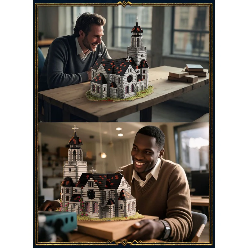 6172pcs BAKA 33925 Medieval Church - Image 6