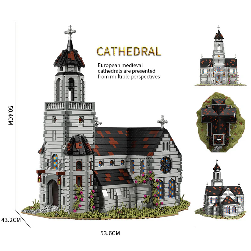 6172pcs BAKA 33925 Medieval Church - Image 7