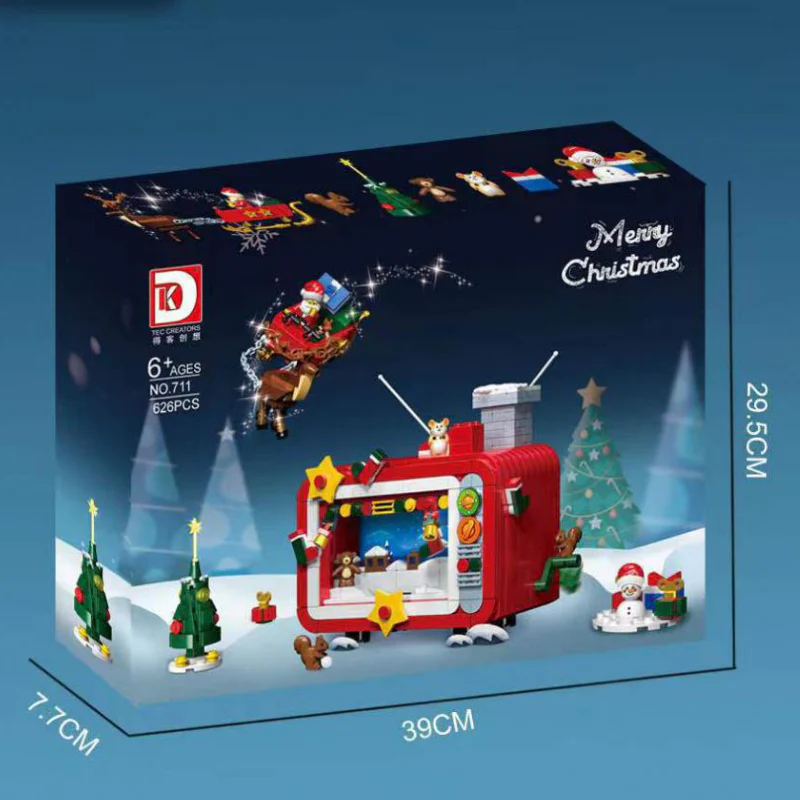 626PCS DK711 Christmas Tv DK712 Christmas Train - Image 6